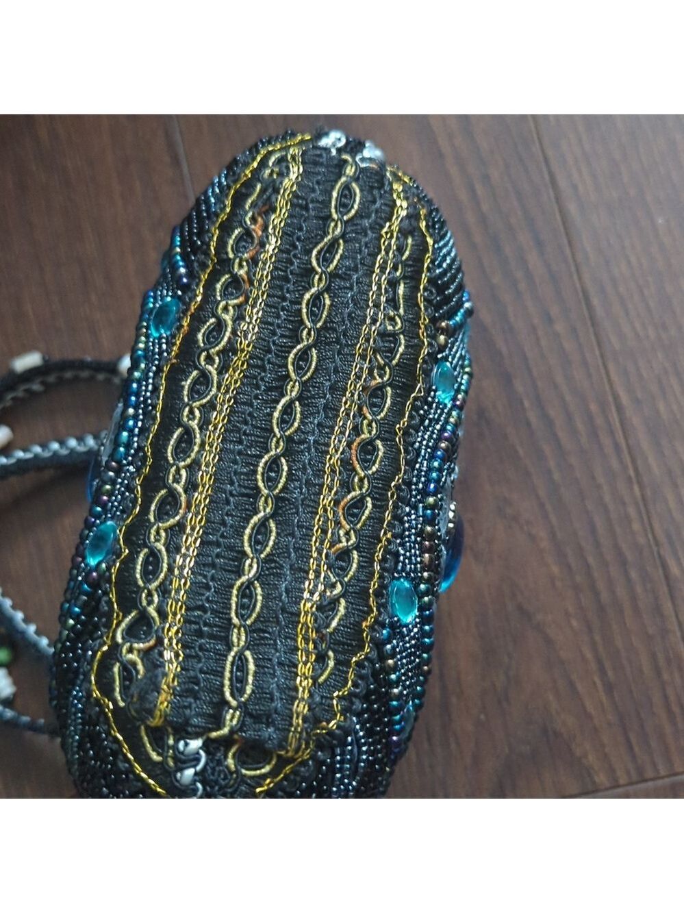 Handmade Beaded & Rhinestone Handbag - Picture 6 of 12